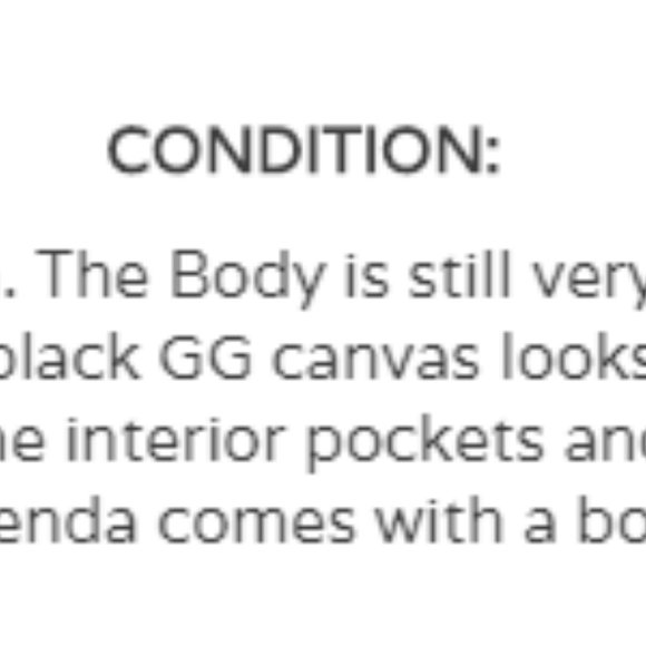 Gucci Web Black GG Logos Pattern Agenda Notebook - Picture 14 of 14